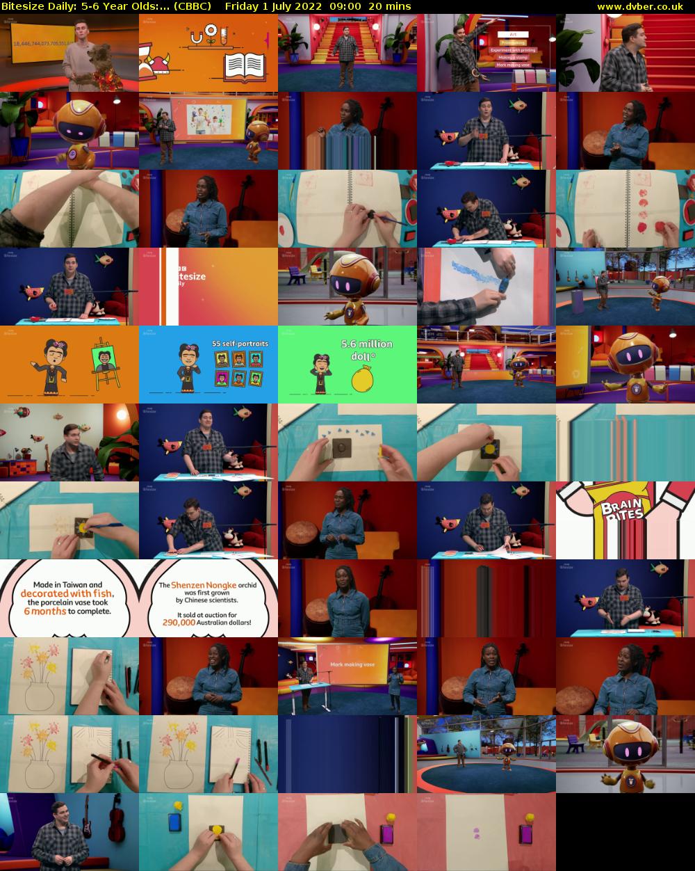Bitesize Daily: 5-6 Year Olds:... (CBBC) Friday 1 July 2022 09:00 - 09:20
