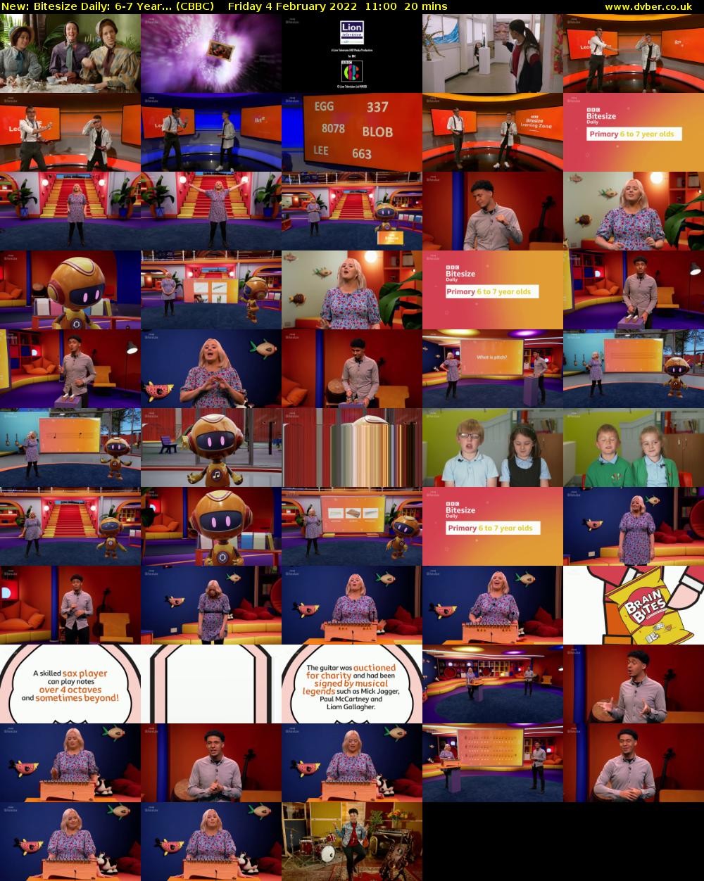 Bitesize Daily: 6-7 Year... (CBBC) Friday 4 February 2022 11:00 - 11:20