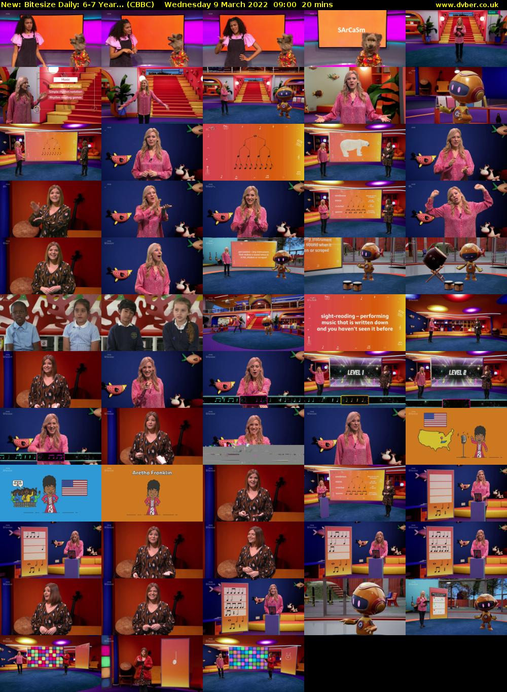 Bitesize Daily: 6-7 Year... (CBBC) Wednesday 9 March 2022 09:00 - 09:20