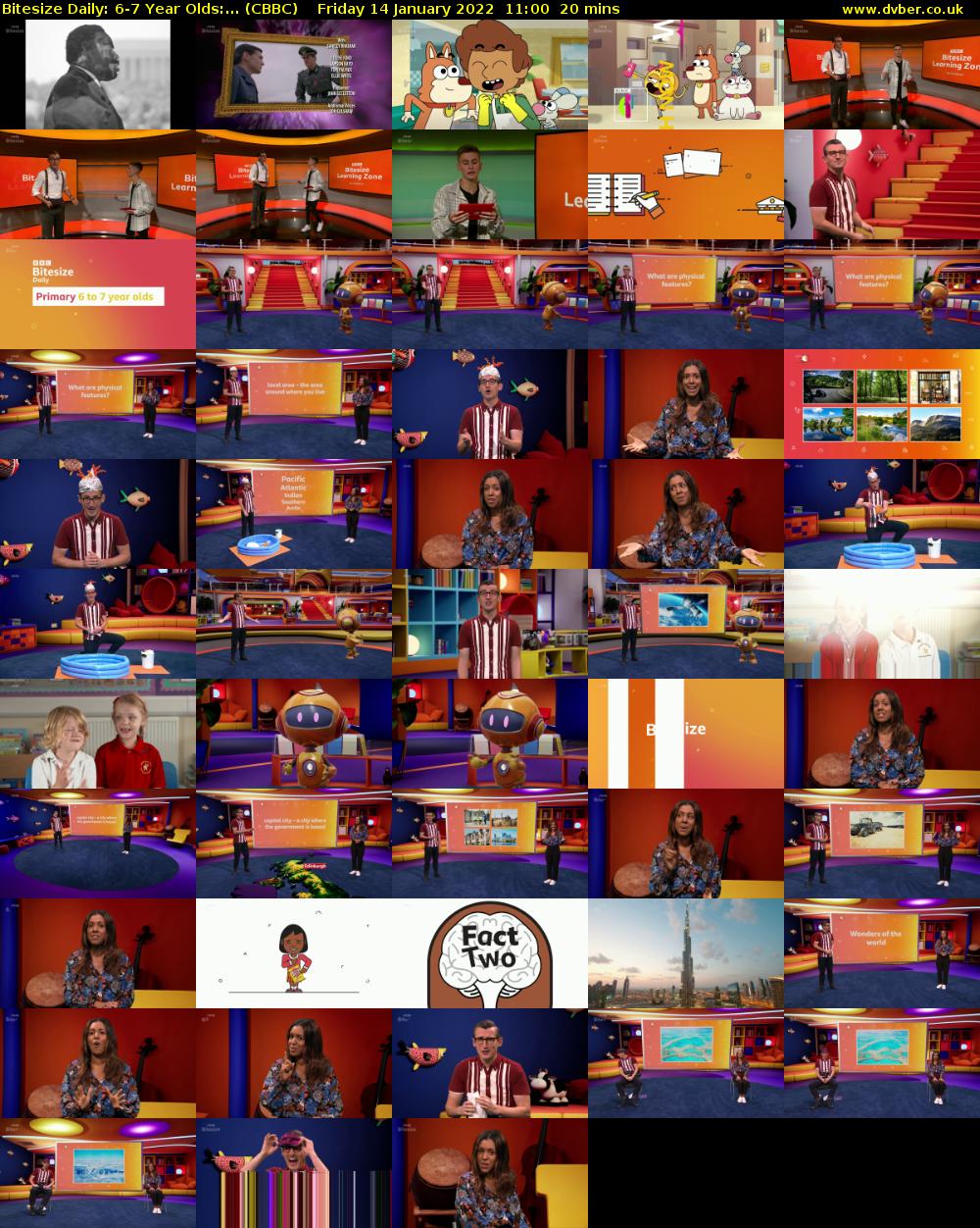 Bitesize Daily: 6-7 Year Olds:... (CBBC) Friday 14 January 2022 11:00 - 11:20