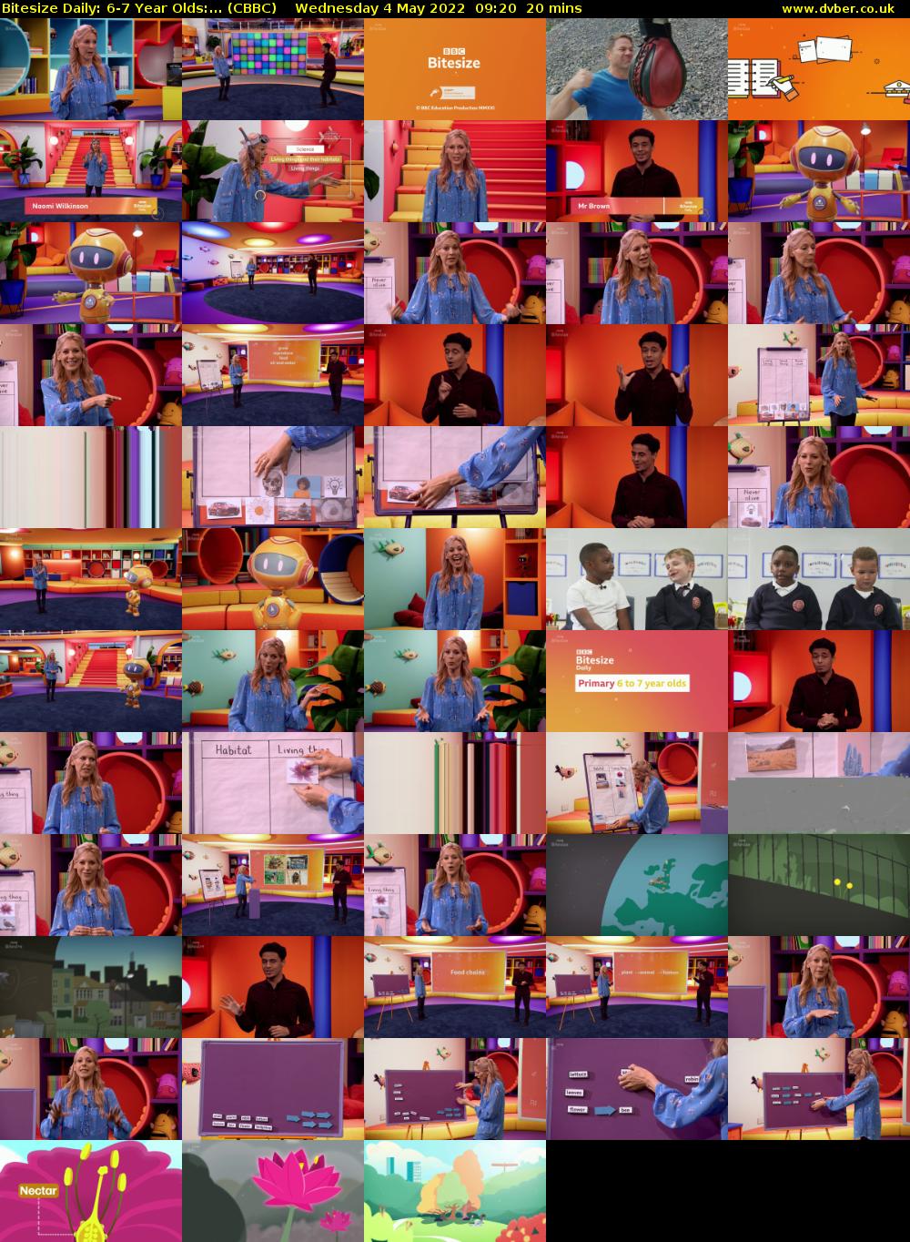 Bitesize Daily: 6-7 Year Olds:... (CBBC) Wednesday 4 May 2022 09:20 - 09:40
