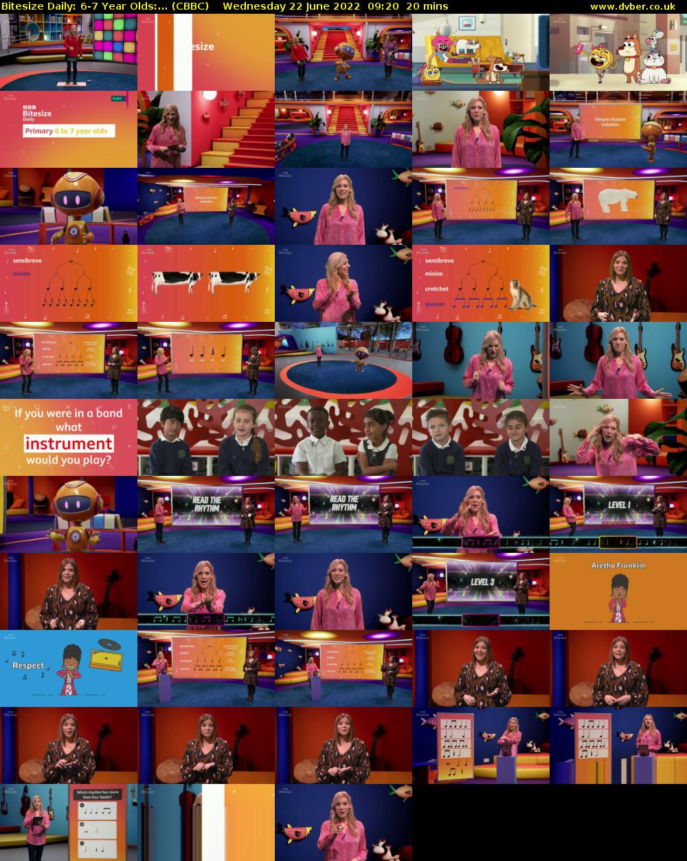 Bitesize Daily: 6-7 Year Olds:... (CBBC) Wednesday 22 June 2022 09:20 - 09:40