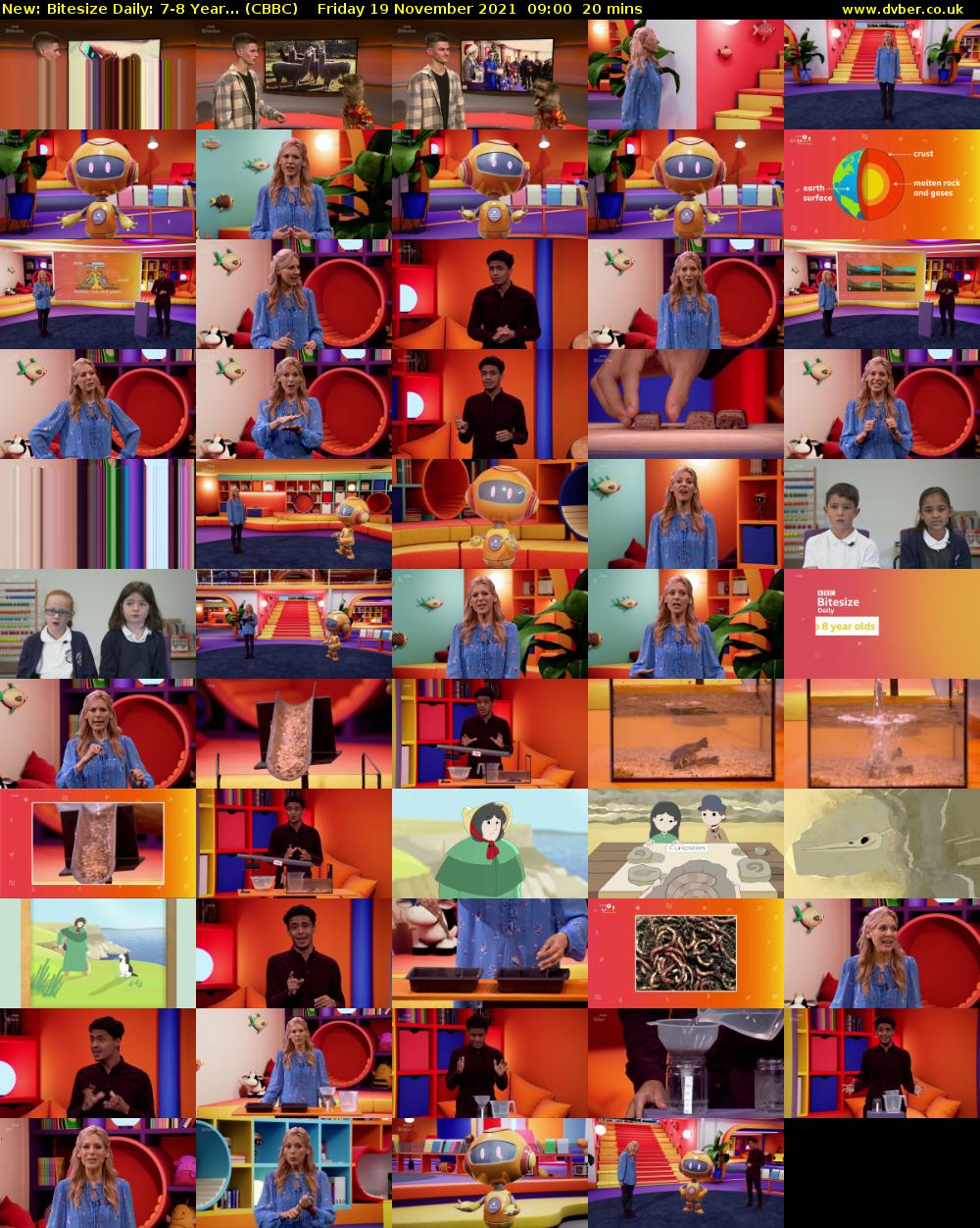 Bitesize Daily: 7-8 Year... (CBBC) Friday 19 November 2021 09:00 - 09:20