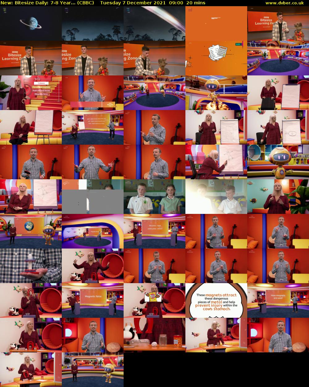 Bitesize Daily: 7-8 Year... (CBBC) Tuesday 7 December 2021 09:00 - 09:20