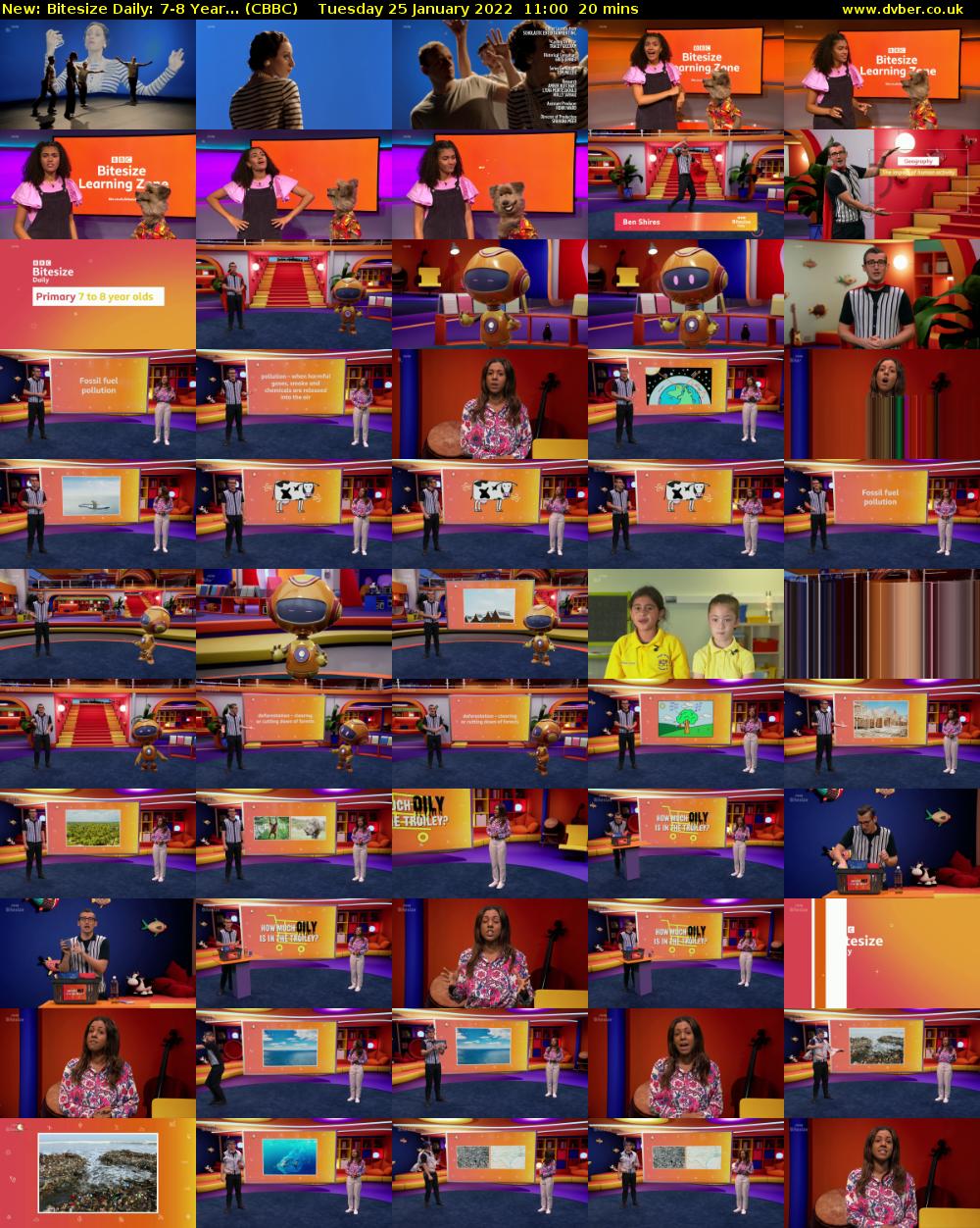 Bitesize Daily: 7-8 Year... (CBBC) Tuesday 25 January 2022 11:00 - 11:20