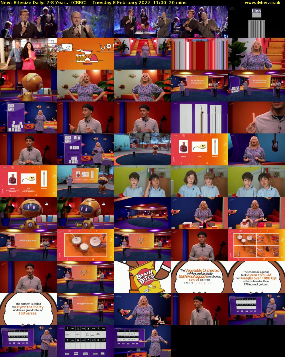 Bitesize Daily: 7-8 Year... (CBBC) Tuesday 8 February 2022 11:00 - 11:20