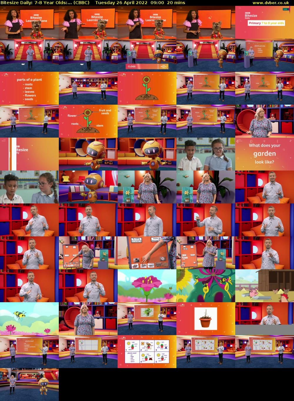 Bitesize Daily: 7-8 Year Olds:... (CBBC) Tuesday 26 April 2022 09:00 - 09:20
