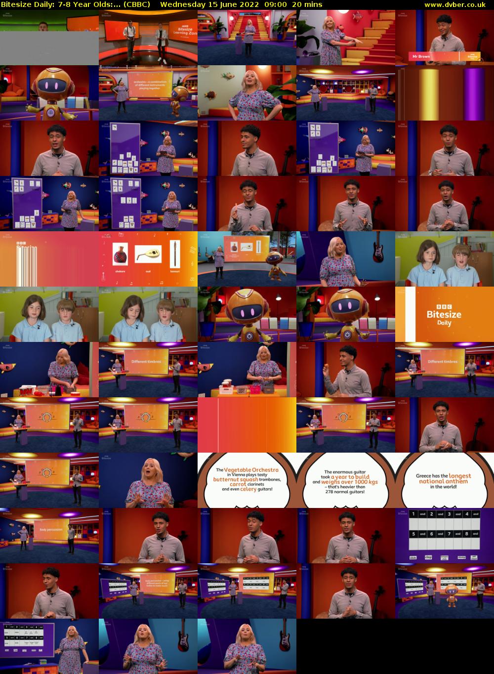 Bitesize Daily: 7-8 Year Olds:... (CBBC) Wednesday 15 June 2022 09:00 - 09:20