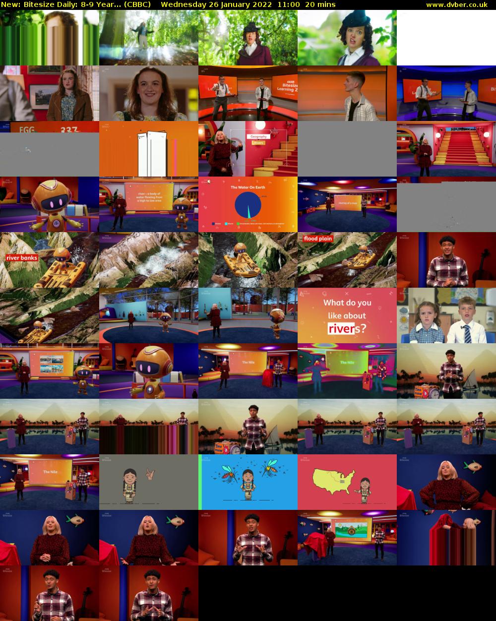 Bitesize Daily: 8-9 Year... (CBBC) Wednesday 26 January 2022 11:00 - 11:20