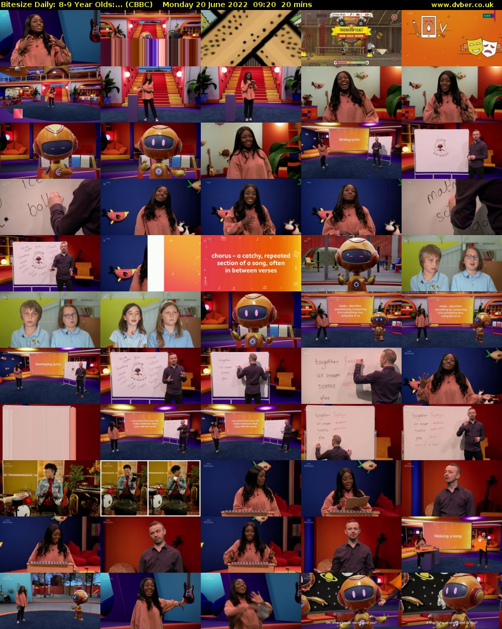 Bitesize Daily: 8-9 Year Olds:... (CBBC) Monday 20 June 2022 09:20 - 09:40