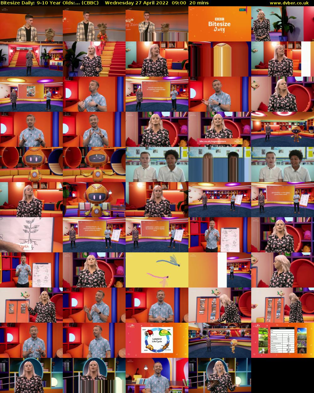 Bitesize Daily: 9-10 Year Olds:... (CBBC) Wednesday 27 April 2022 09:00 - 09:20