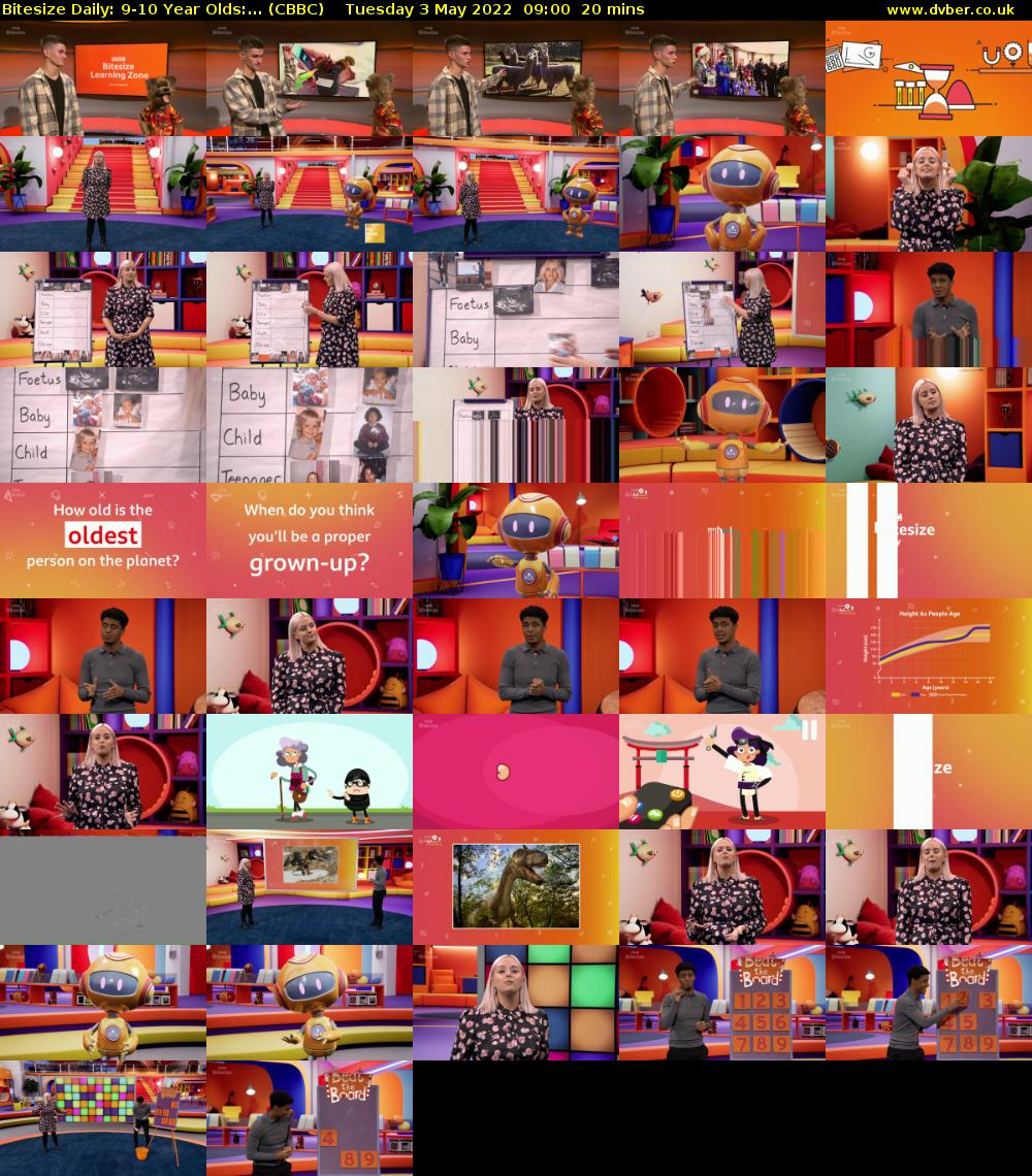 Bitesize Daily: 9-10 Year Olds:... (CBBC) Tuesday 3 May 2022 09:00 - 09:20