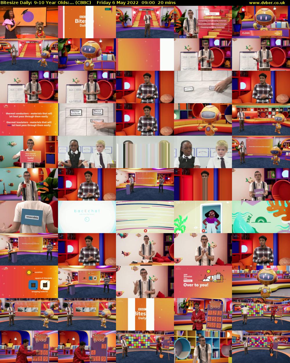 Bitesize Daily: 9-10 Year Olds:... (CBBC) Friday 6 May 2022 09:00 - 09:20