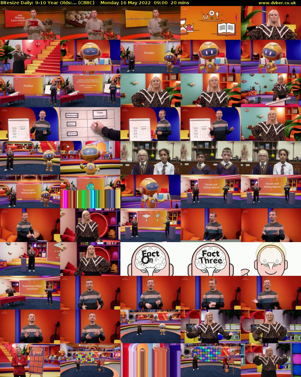 Bitesize Daily: 9-10 Year Olds:... (CBBC) Monday 16 May 2022 09:00 - 09:20