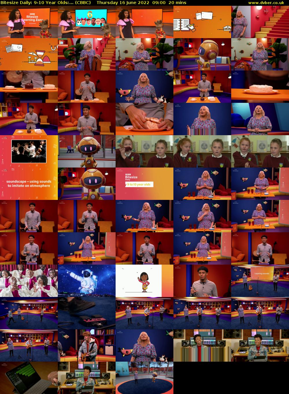 Bitesize Daily: 9-10 Year Olds:... (CBBC) Thursday 16 June 2022 09:00 - 09:20