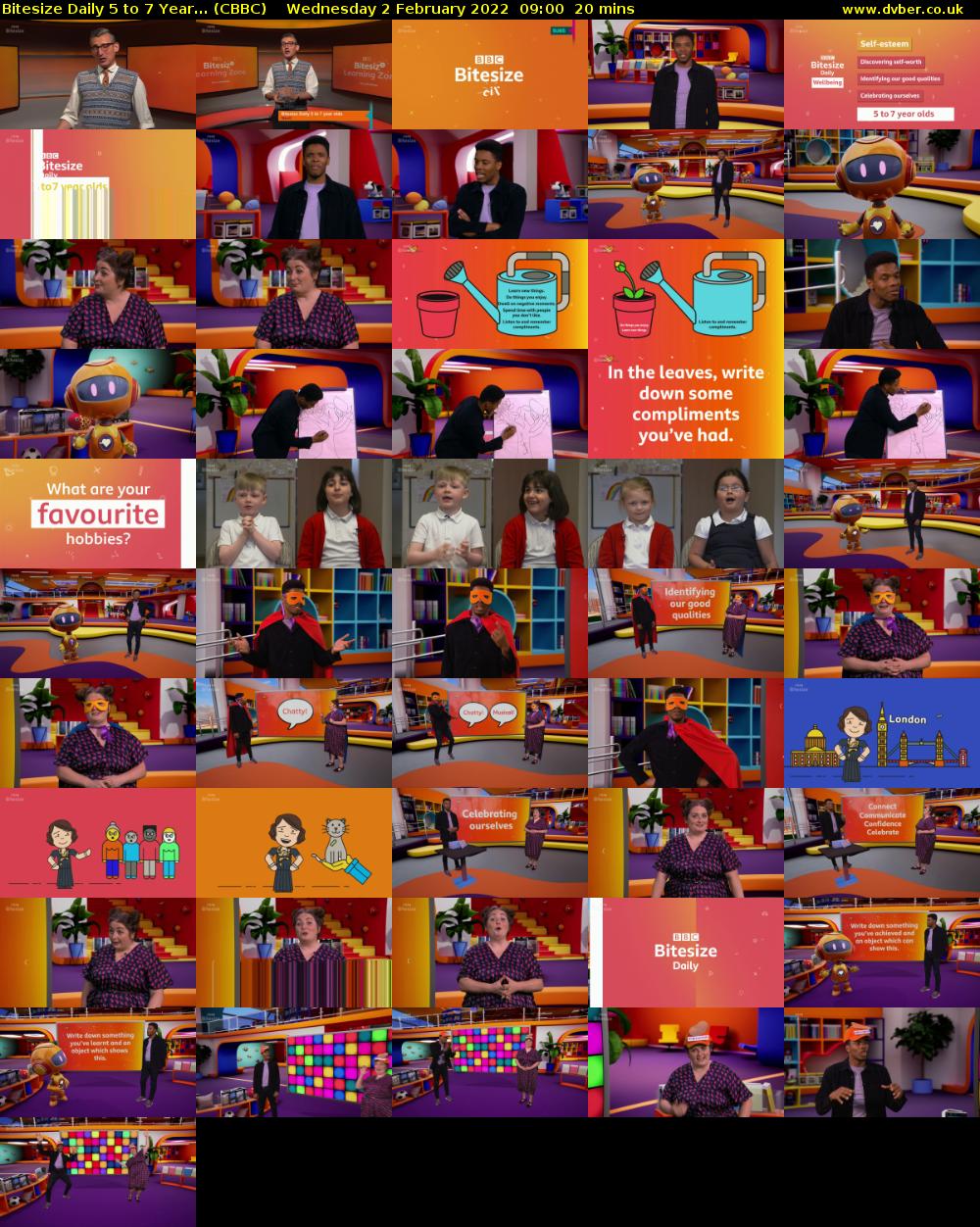 Bitesize Daily 5 to 7 Year... (CBBC) Wednesday 2 February 2022 09:00 - 09:20