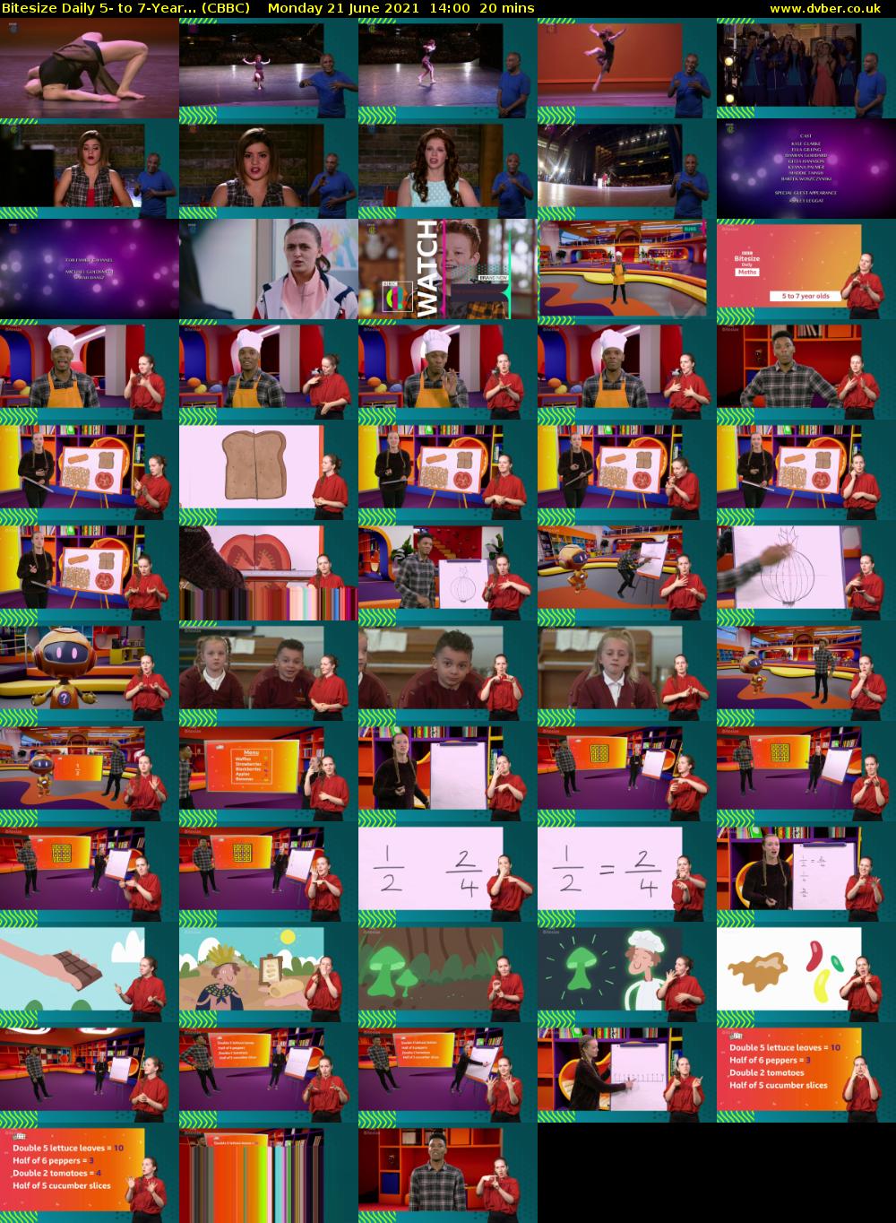 Bitesize Daily 5- to 7-Year... (CBBC) Monday 21 June 2021 14:00 - 14:20