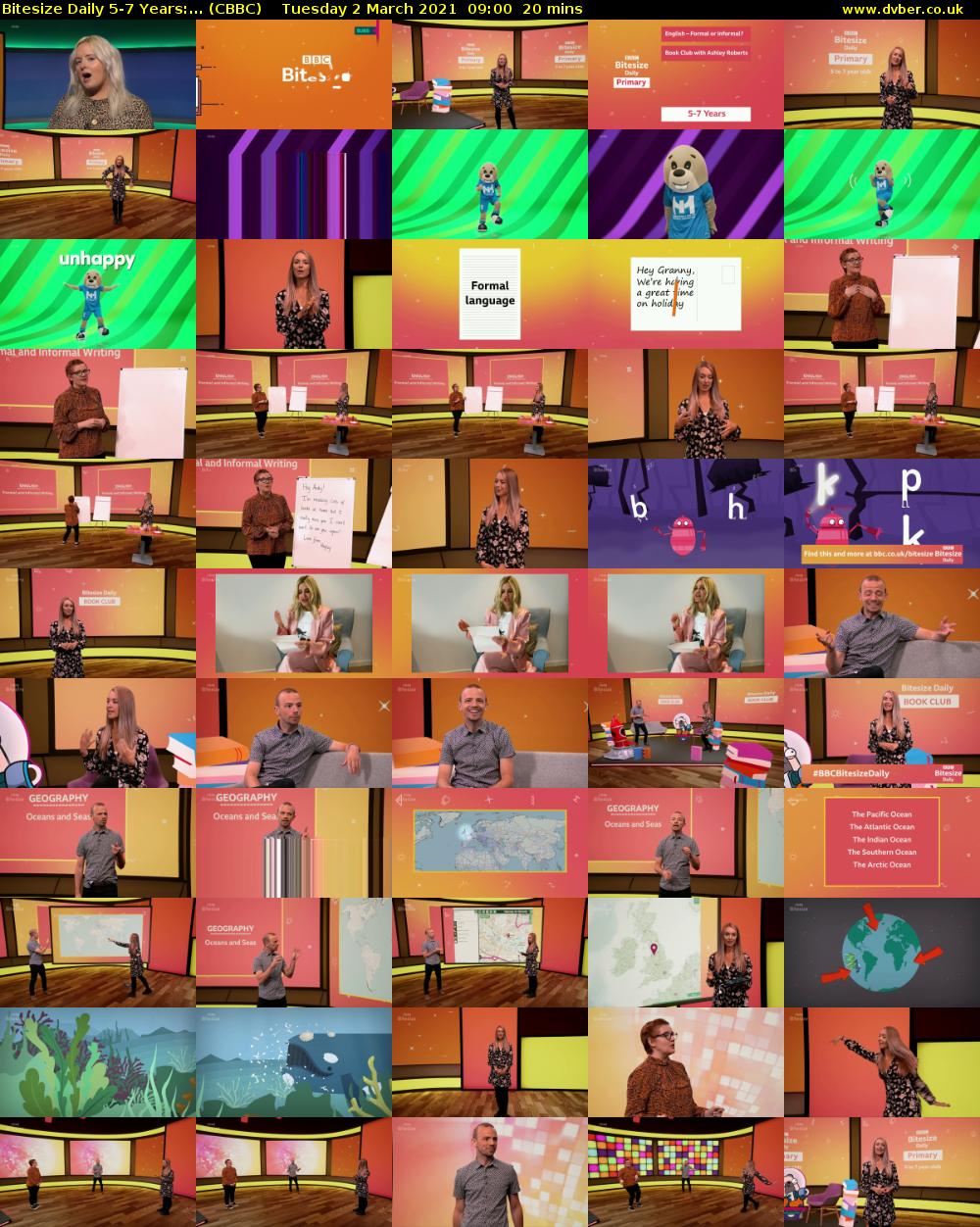 Bitesize Daily 5-7 Years:... (CBBC) Tuesday 2 March 2021 09:00 - 09:20