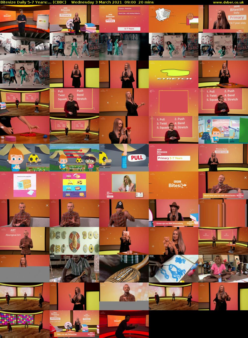 Bitesize Daily 5-7 Years:... (CBBC) Wednesday 3 March 2021 09:00 - 09:20