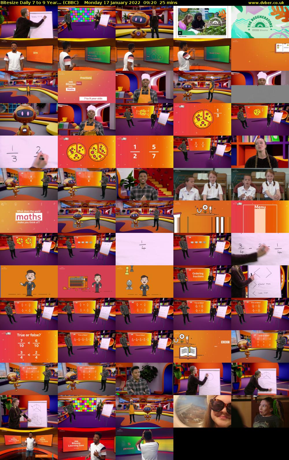 Bitesize Daily 7 to 9 Year... (CBBC) Monday 17 January 2022 09:20 - 09:45