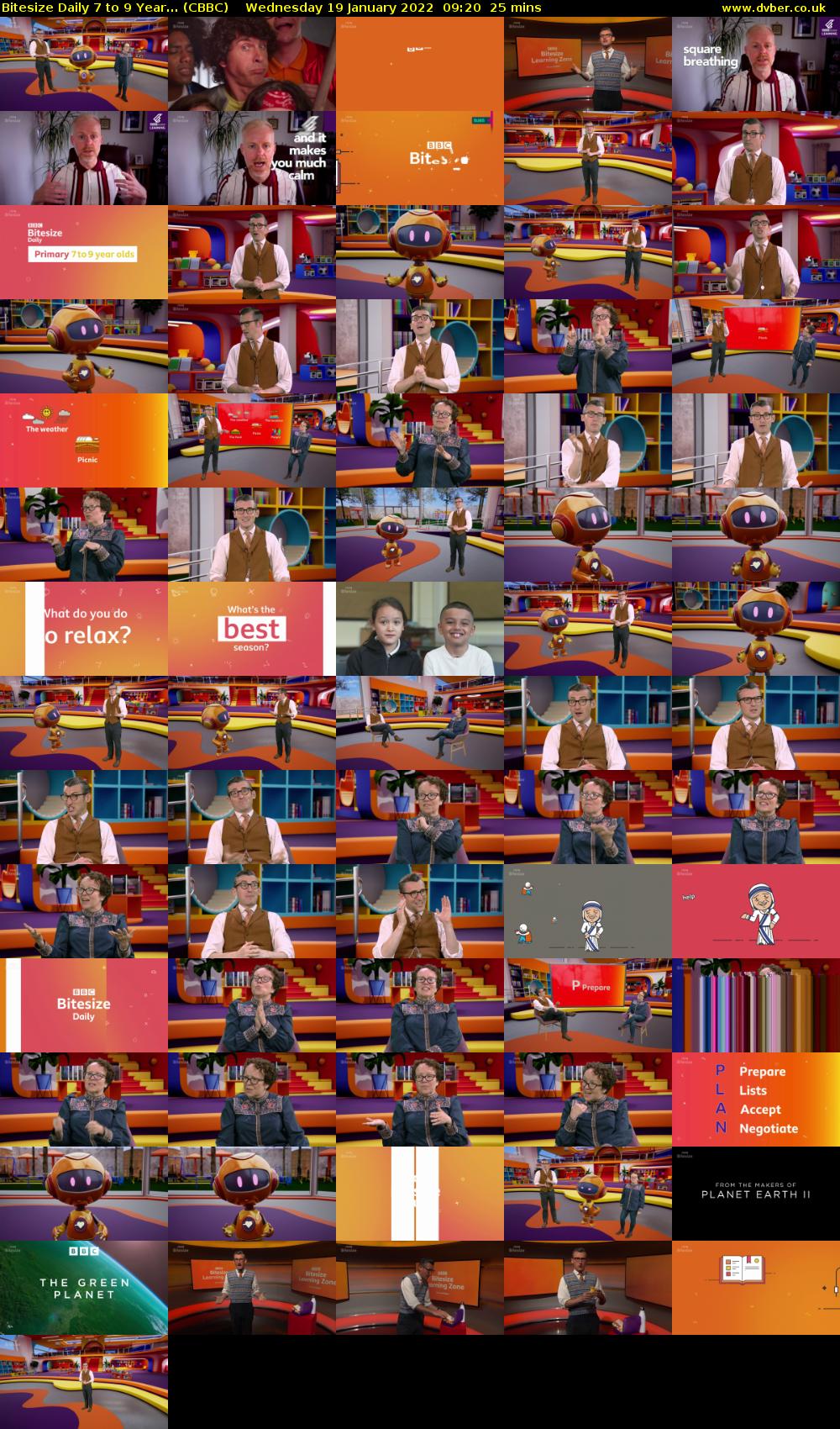 Bitesize Daily 7 to 9 Year... (CBBC) Wednesday 19 January 2022 09:20 - 09:45