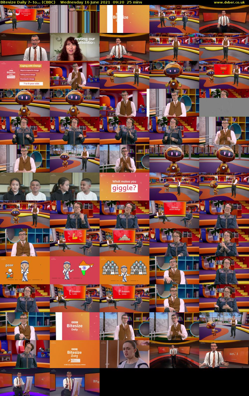 Bitesize Daily 7- to... (CBBC) Wednesday 16 June 2021 09:20 - 09:45