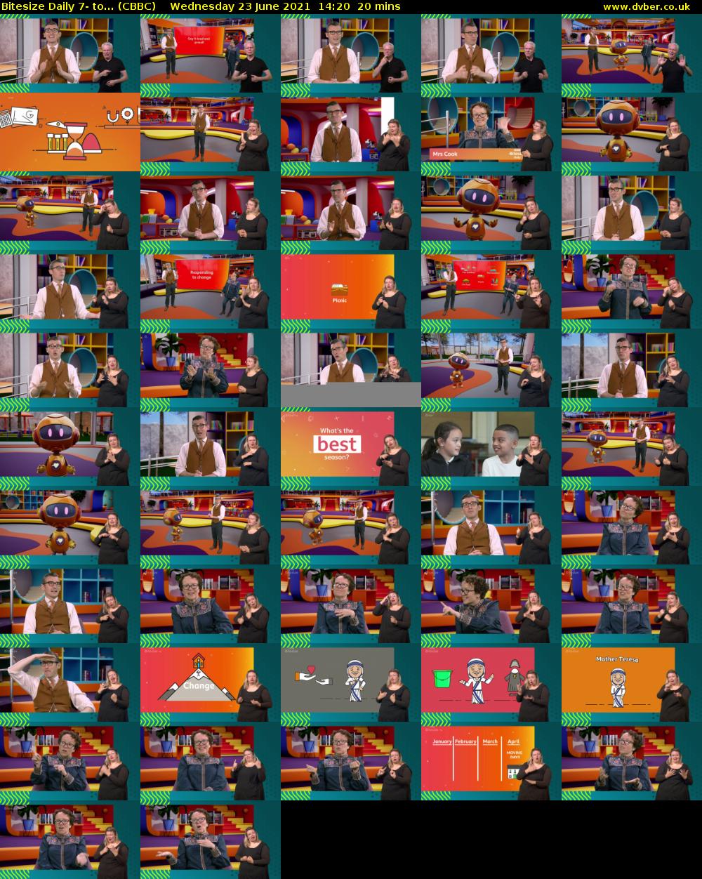 Bitesize Daily 7- to... (CBBC) Wednesday 23 June 2021 14:20 - 14:40