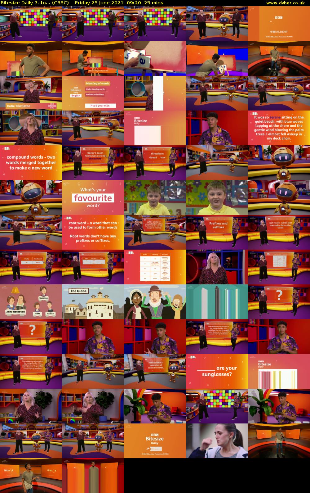 Bitesize Daily 7- to... (CBBC) Friday 25 June 2021 09:20 - 09:45