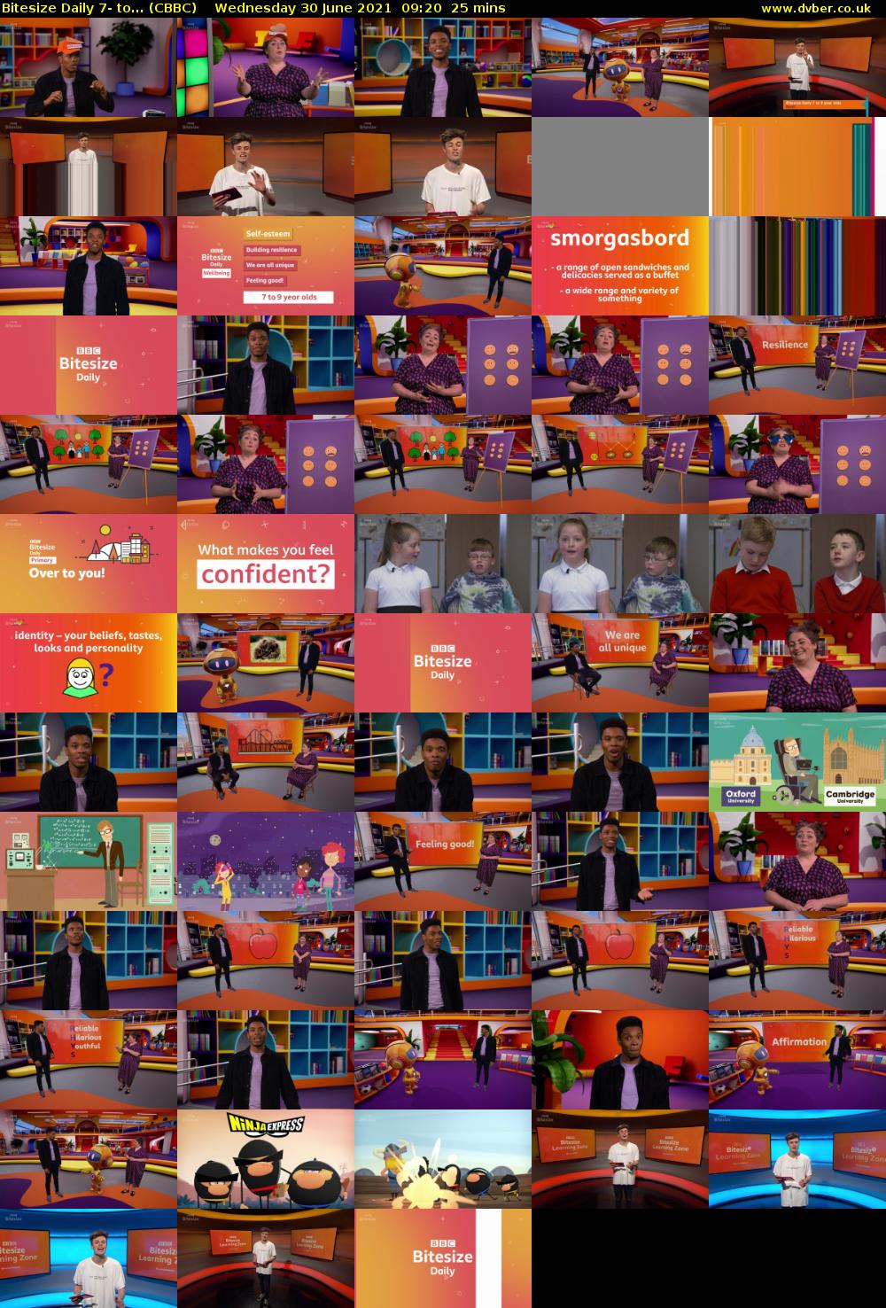 Bitesize Daily 7- to... (CBBC) Wednesday 30 June 2021 09:20 - 09:45