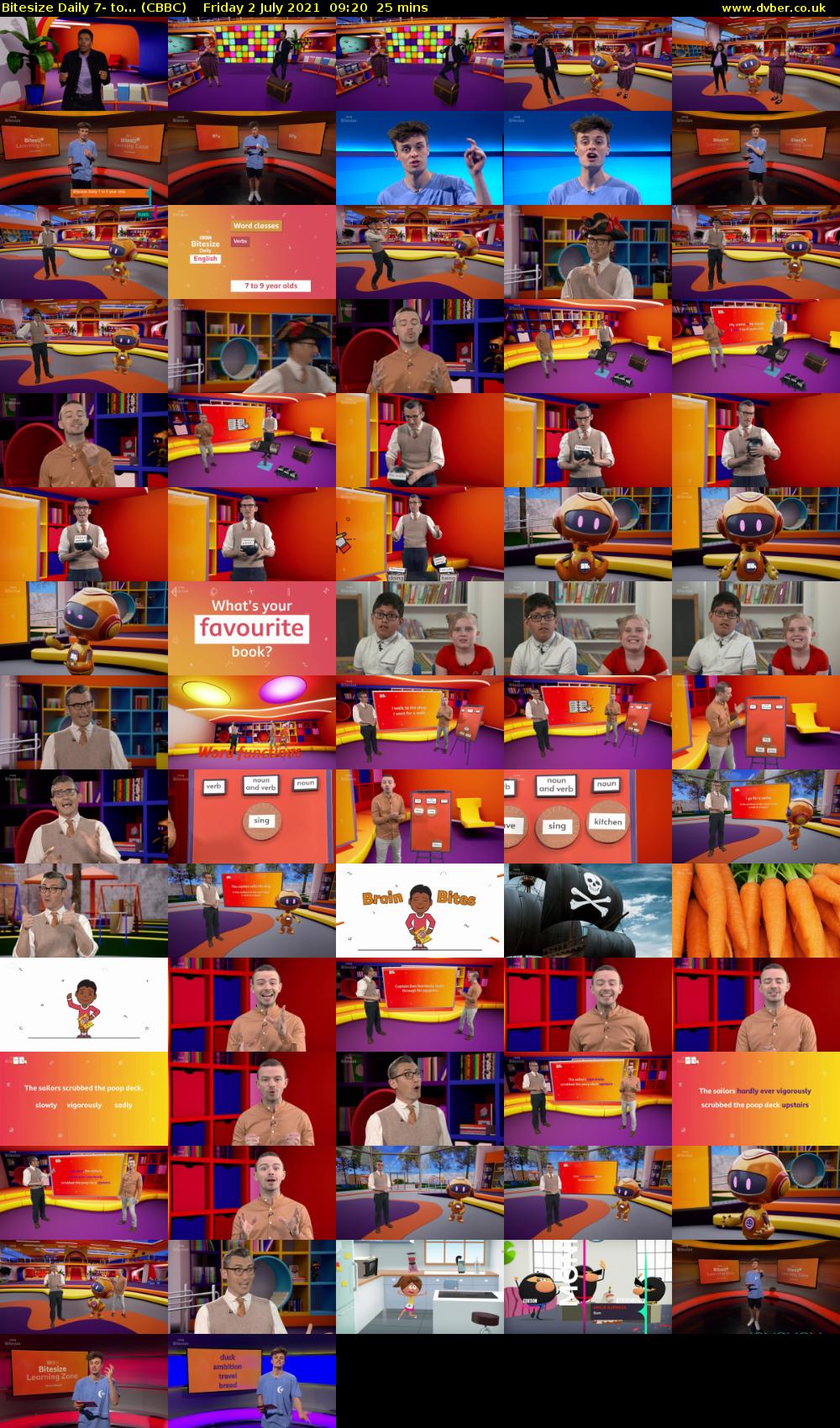 Bitesize Daily 7- to... (CBBC) Friday 2 July 2021 09:20 - 09:45