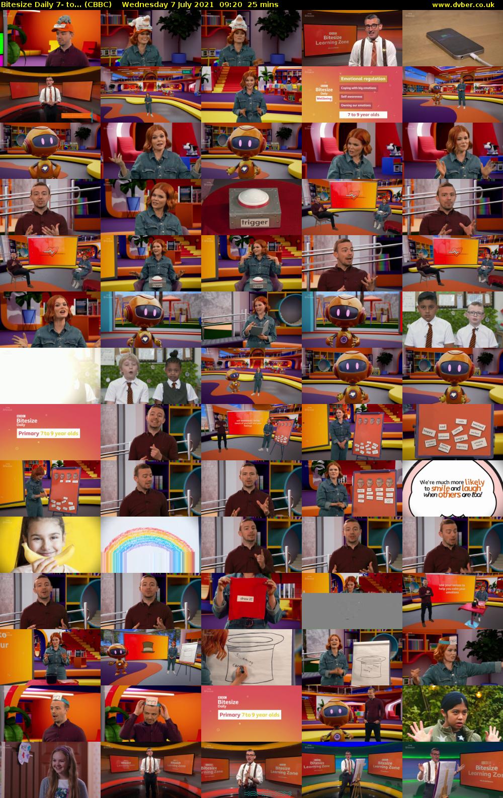 Bitesize Daily 7- to... (CBBC) Wednesday 7 July 2021 09:20 - 09:45