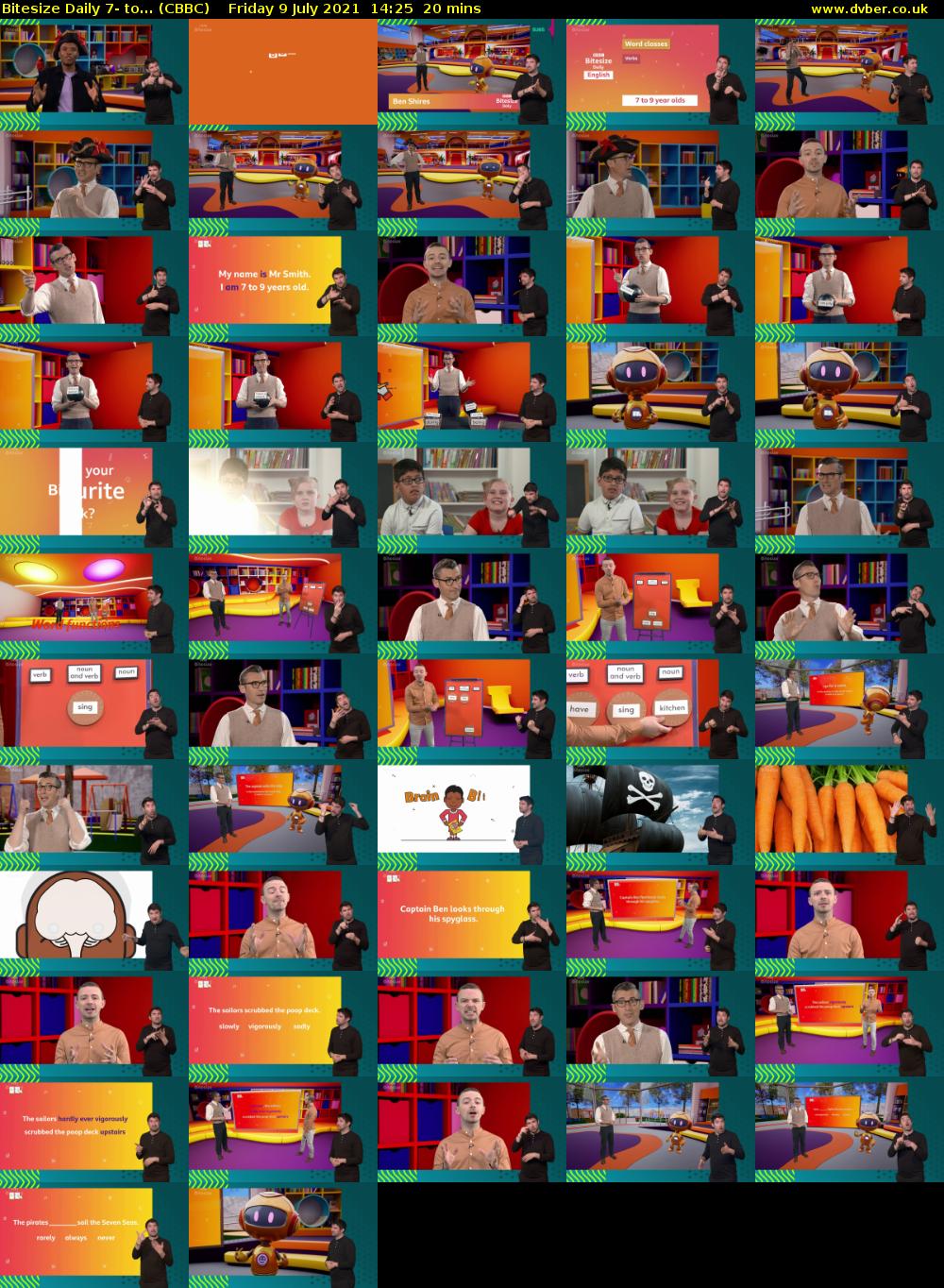 Bitesize Daily 7- to... (CBBC) Friday 9 July 2021 14:25 - 14:45