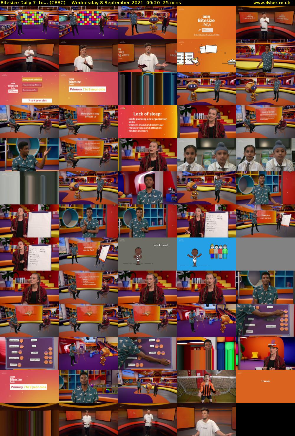 Bitesize Daily 7- to... (CBBC) Wednesday 8 September 2021 09:20 - 09:45