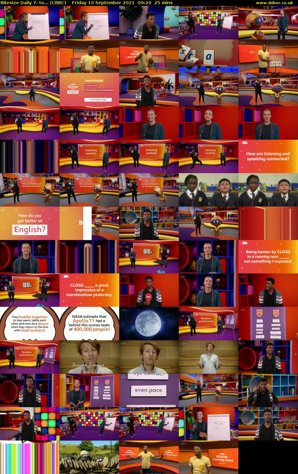 Bitesize Daily 7- to... (CBBC) Friday 10 September 2021 09:20 - 09:45