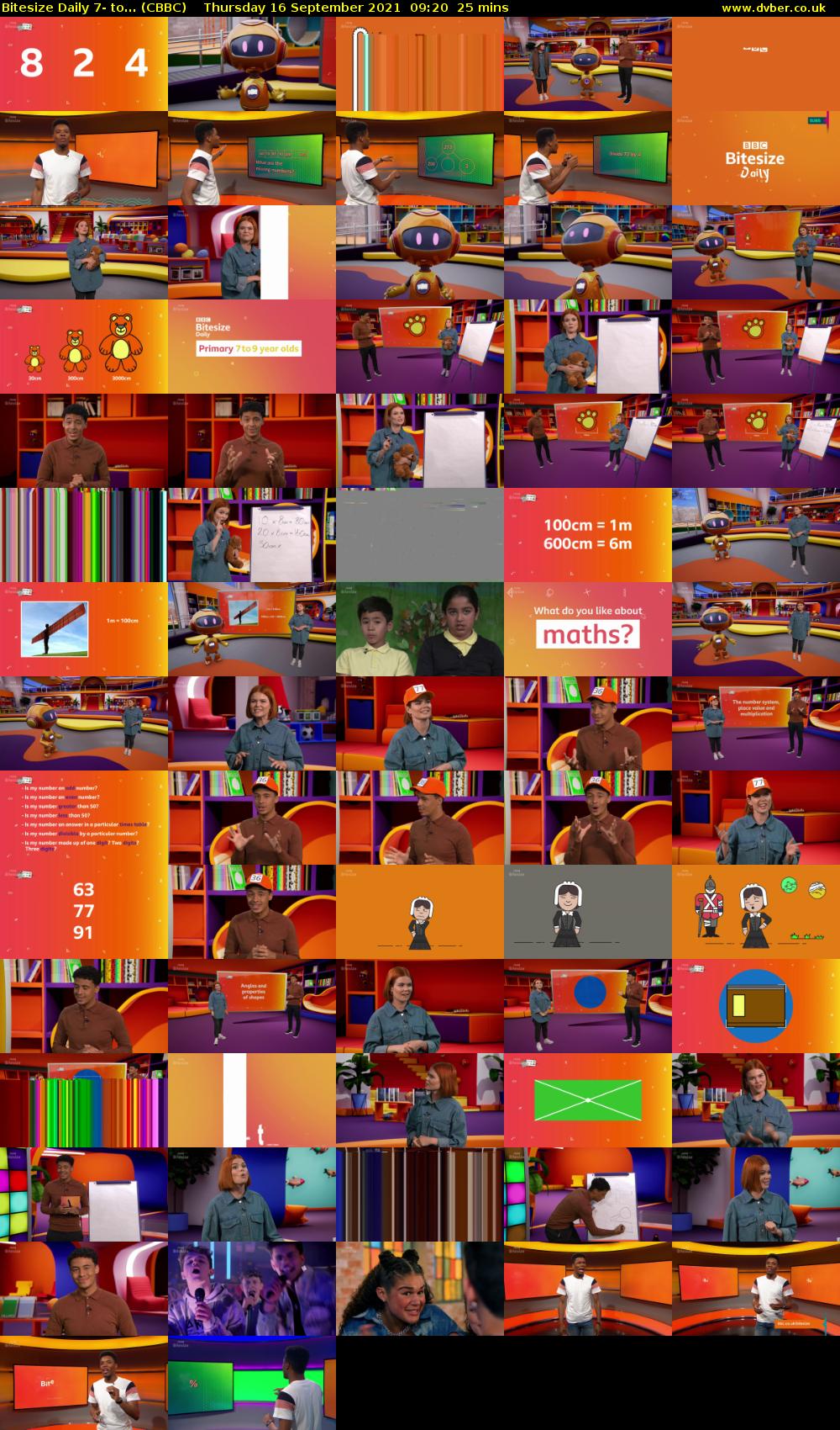 Bitesize Daily 7- to... (CBBC) Thursday 16 September 2021 09:20 - 09:45