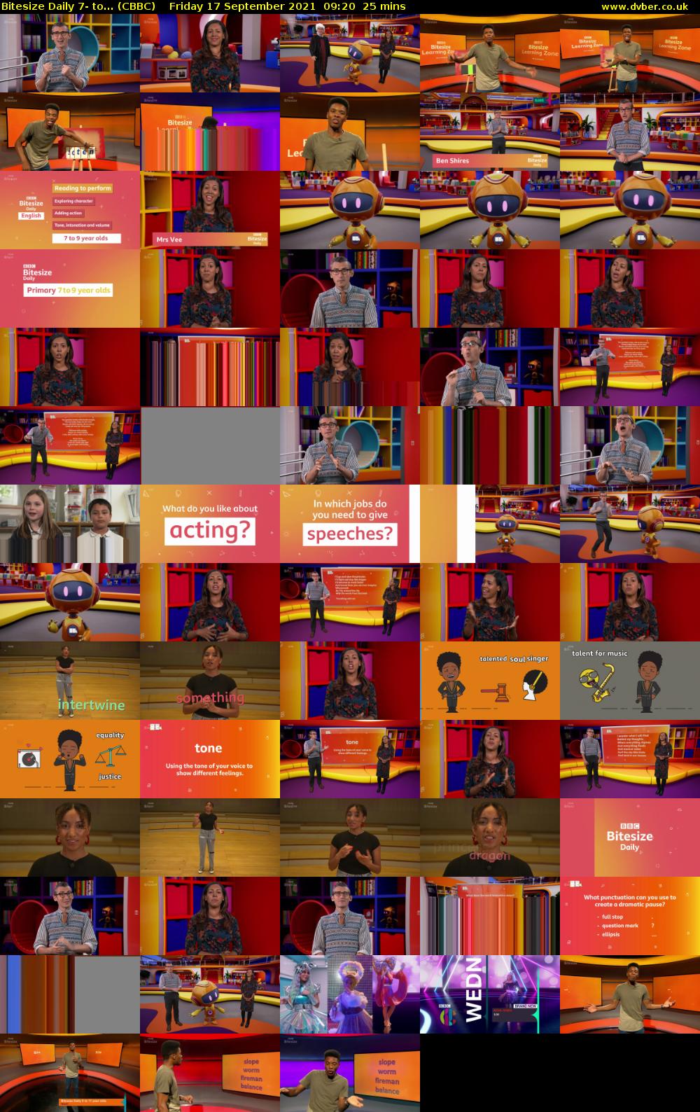 Bitesize Daily 7- to... (CBBC) Friday 17 September 2021 09:20 - 09:45