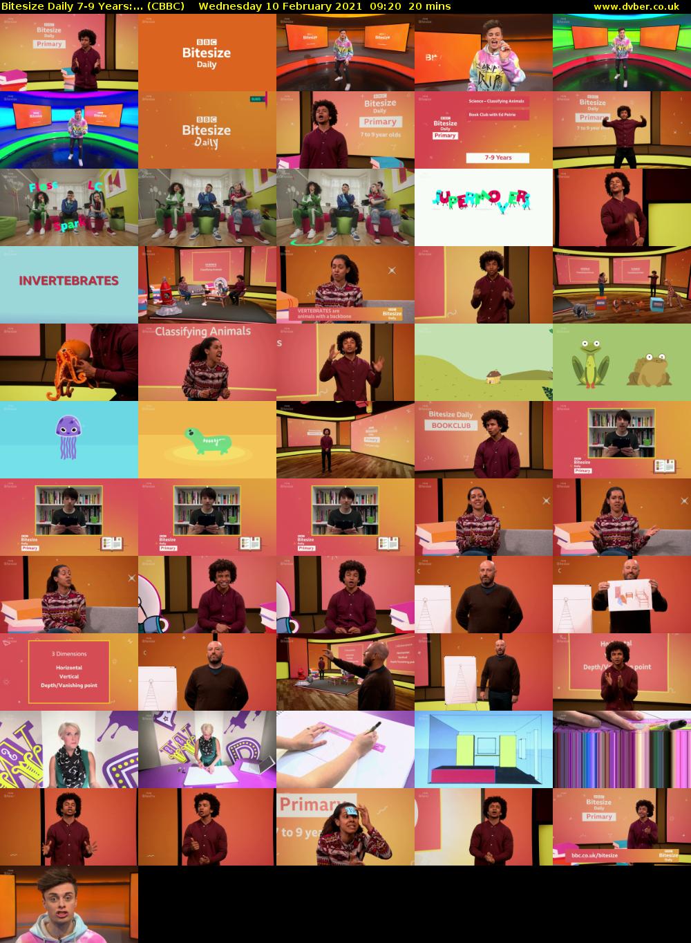 Bitesize Daily 7-9 Years:... (CBBC) Wednesday 10 February 2021 09:20 - 09:40