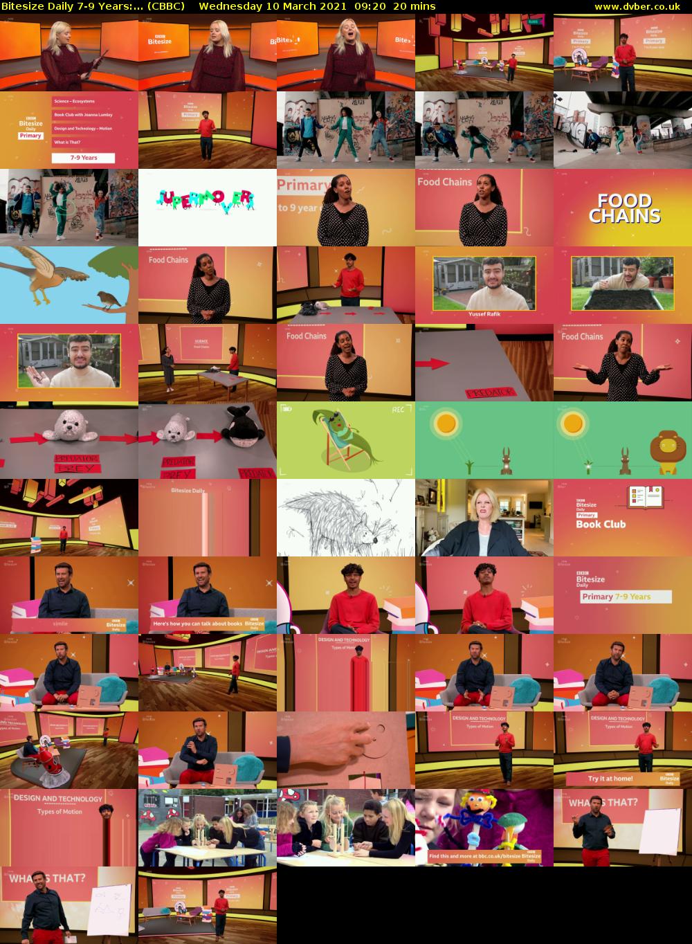 Bitesize Daily 7-9 Years:... (CBBC) Wednesday 10 March 2021 09:20 - 09:40
