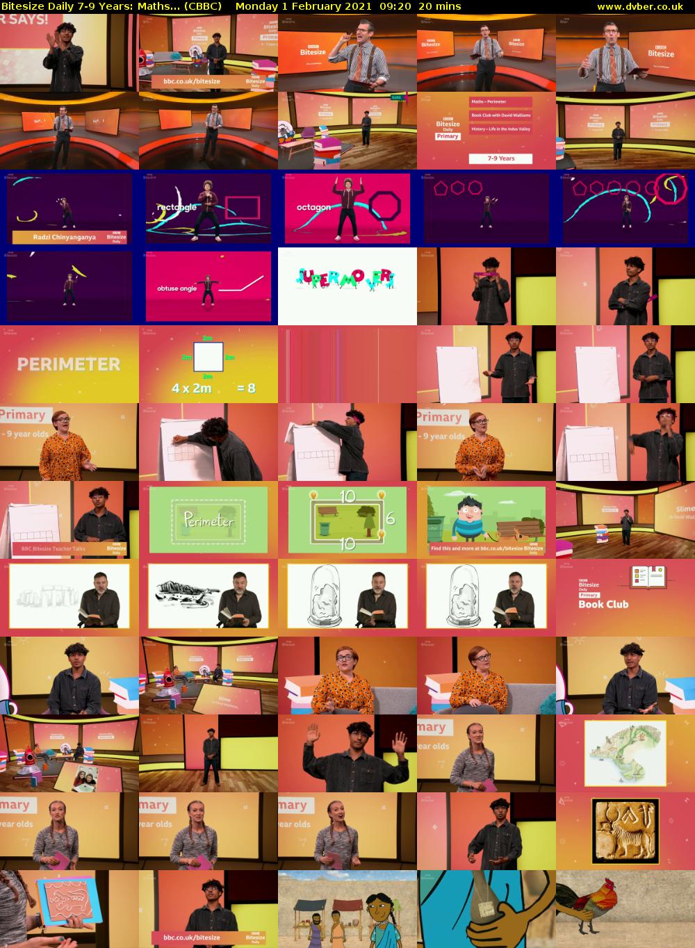 Bitesize Daily 7-9 Years: Maths... (CBBC) Monday 1 February 2021 09:20 - 09:40