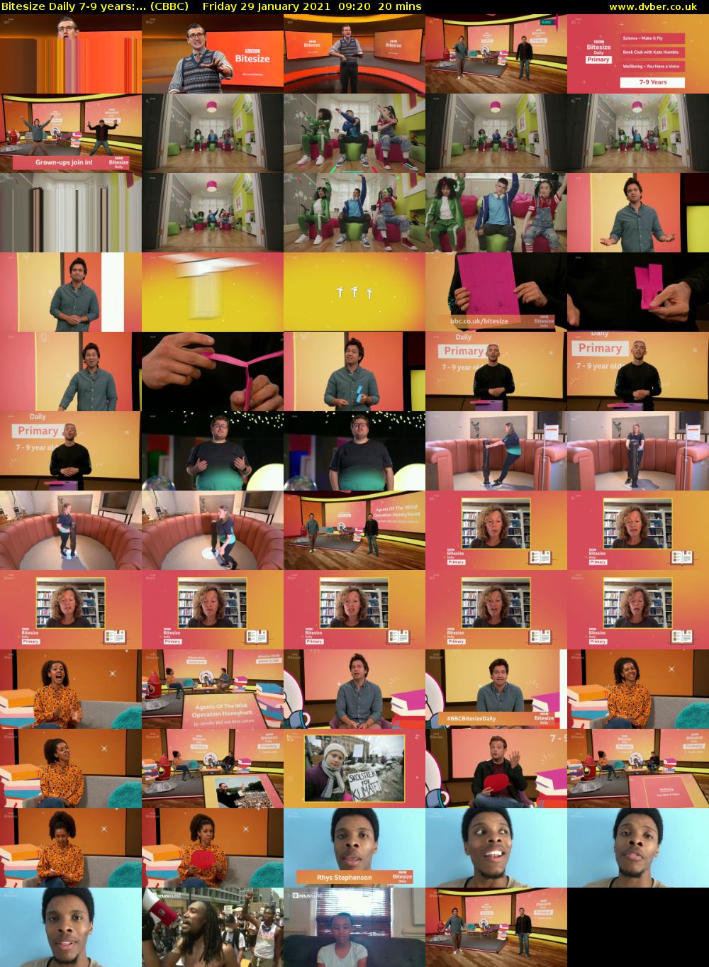 Bitesize Daily 7-9 years:... (CBBC) Friday 29 January 2021 09:20 - 09:40
