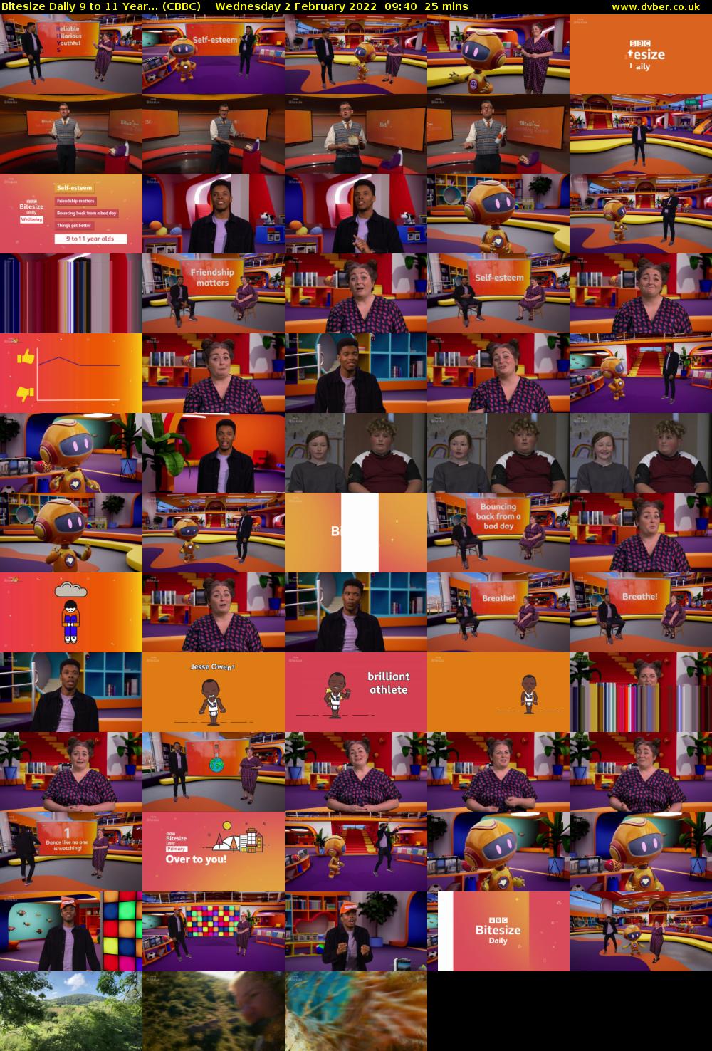 Bitesize Daily 9 to 11 Year... (CBBC) Wednesday 2 February 2022 09:40 - 10:05