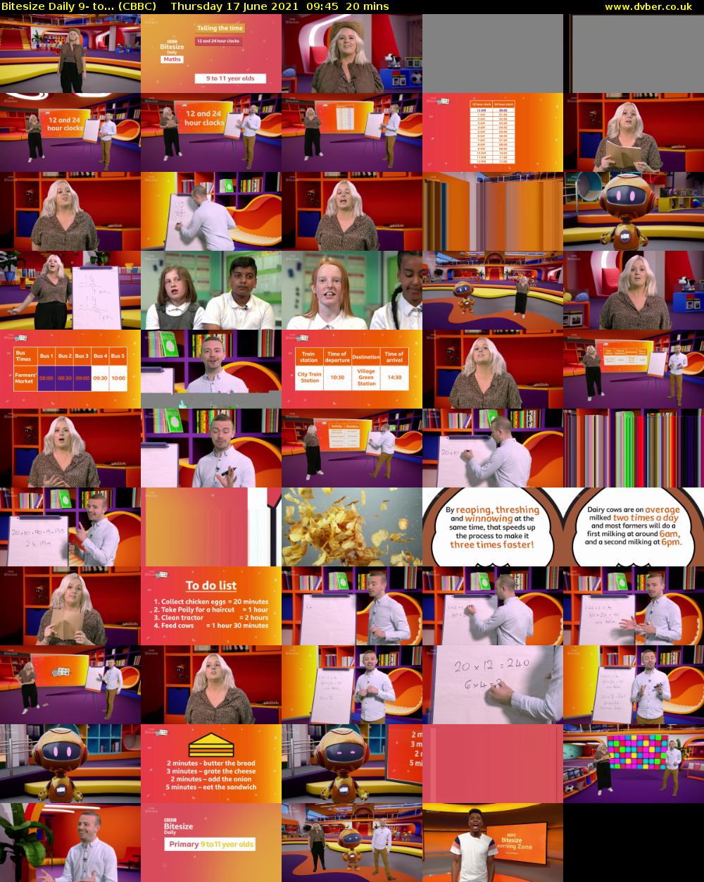 Bitesize Daily 9- to... (CBBC) Thursday 17 June 2021 09:45 - 10:05