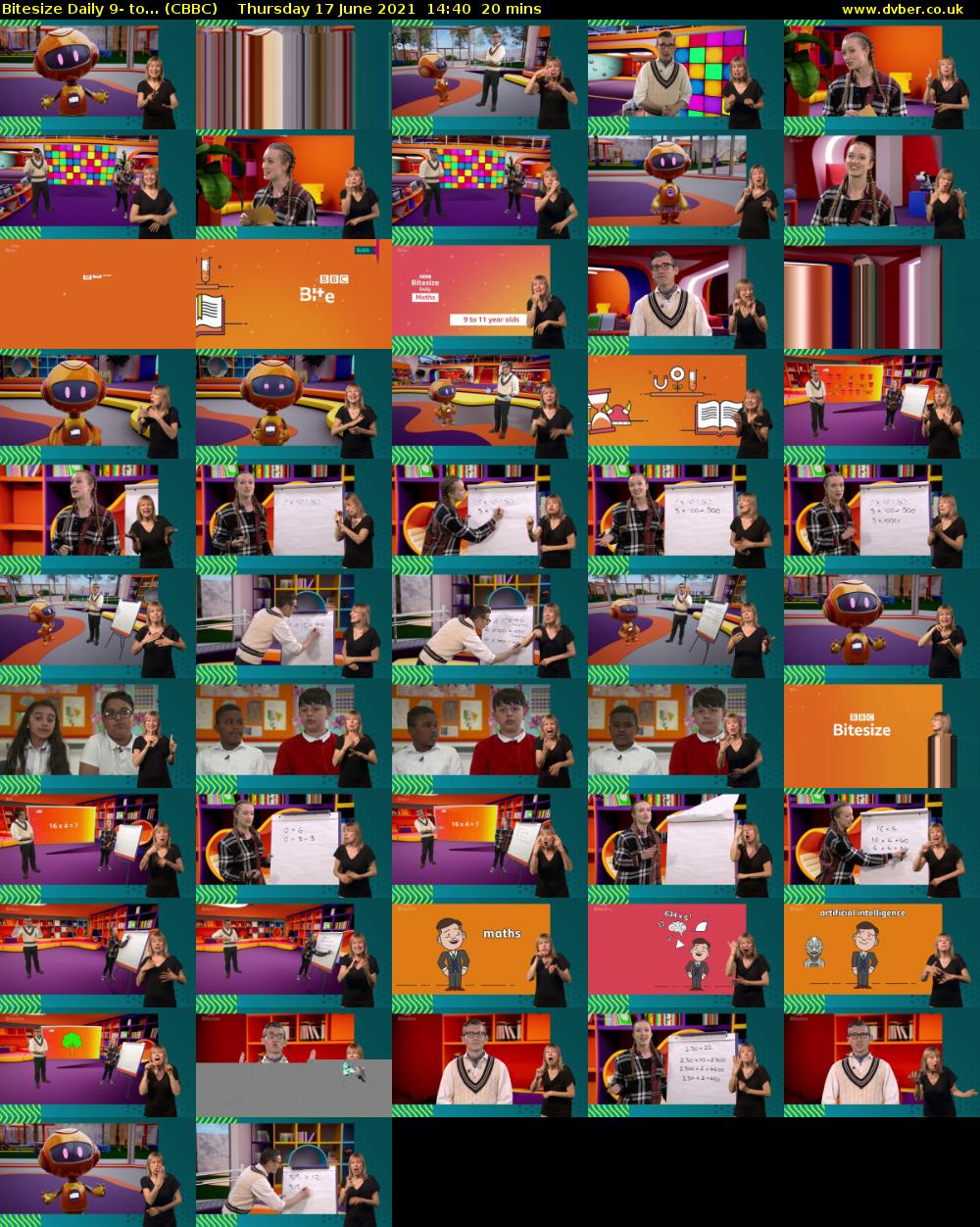 Bitesize Daily 9- to... (CBBC) Thursday 17 June 2021 14:40 - 15:00