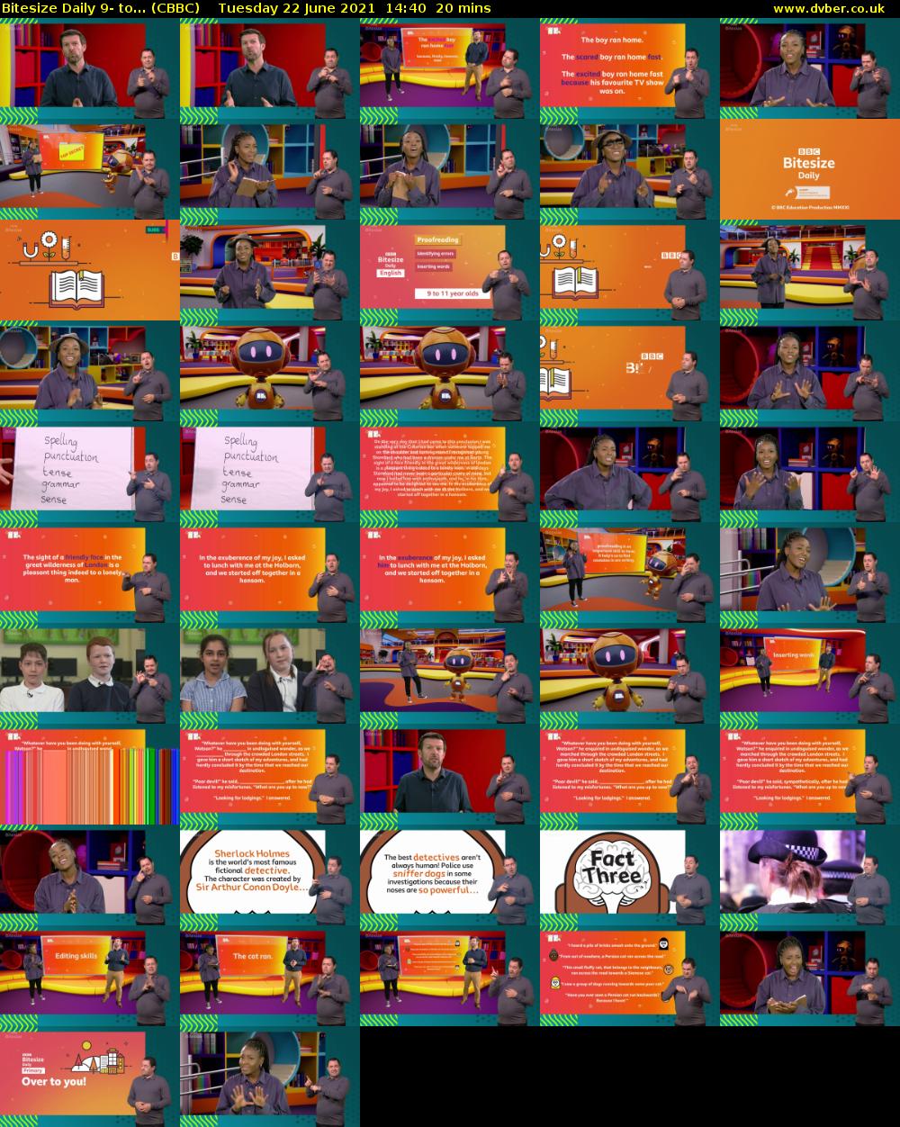 Bitesize Daily 9- to... (CBBC) Tuesday 22 June 2021 14:40 - 15:00