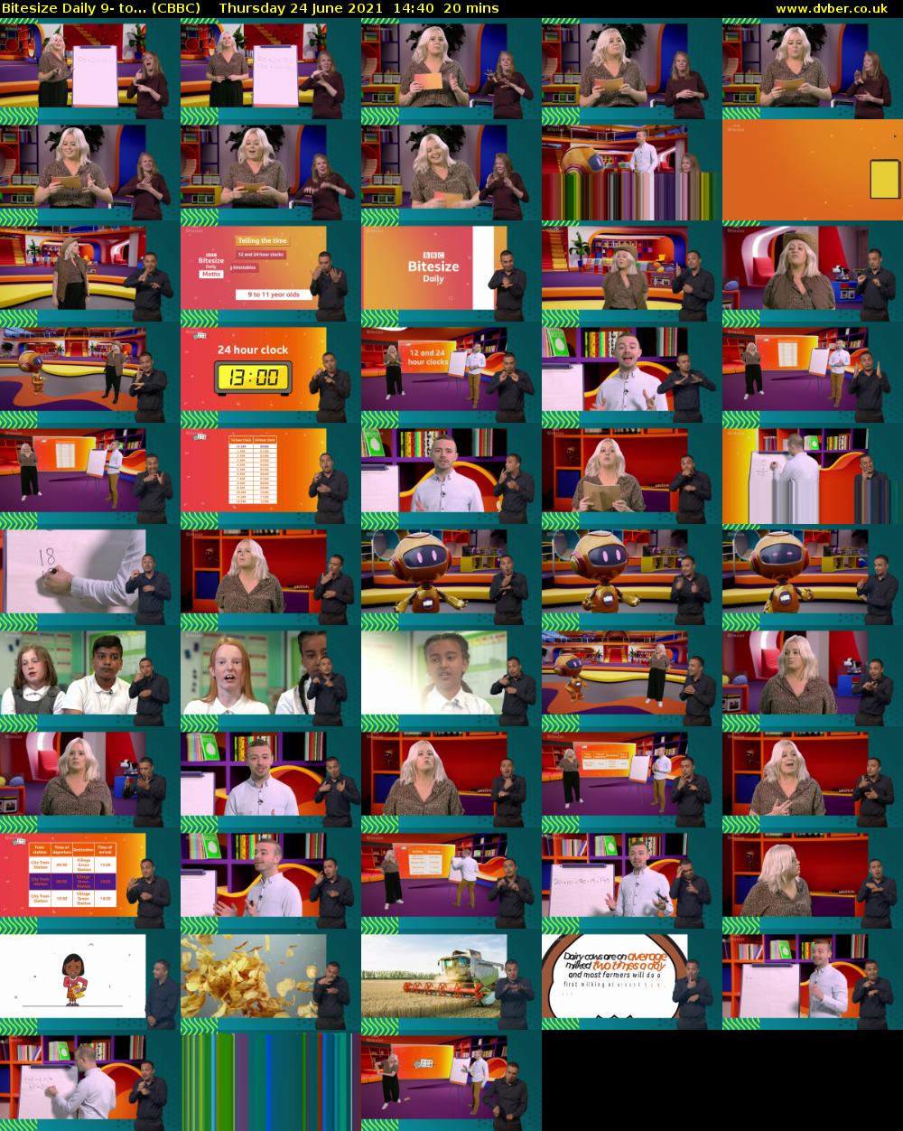 Bitesize Daily 9- to... (CBBC) Thursday 24 June 2021 14:40 - 15:00