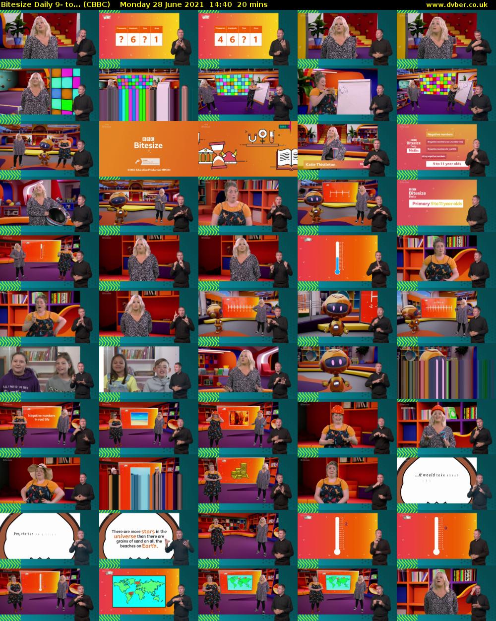 Bitesize Daily 9- to... (CBBC) Monday 28 June 2021 14:40 - 15:00