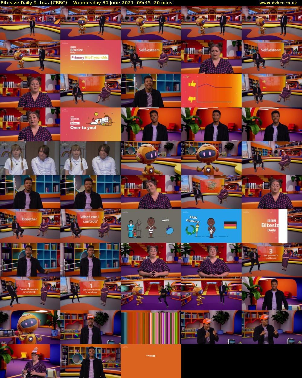 Bitesize Daily 9- to... (CBBC) Wednesday 30 June 2021 09:45 - 10:05