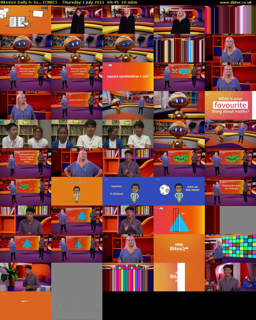 Bitesize Daily 9- to... (CBBC) Thursday 1 July 2021 09:45 - 10:05