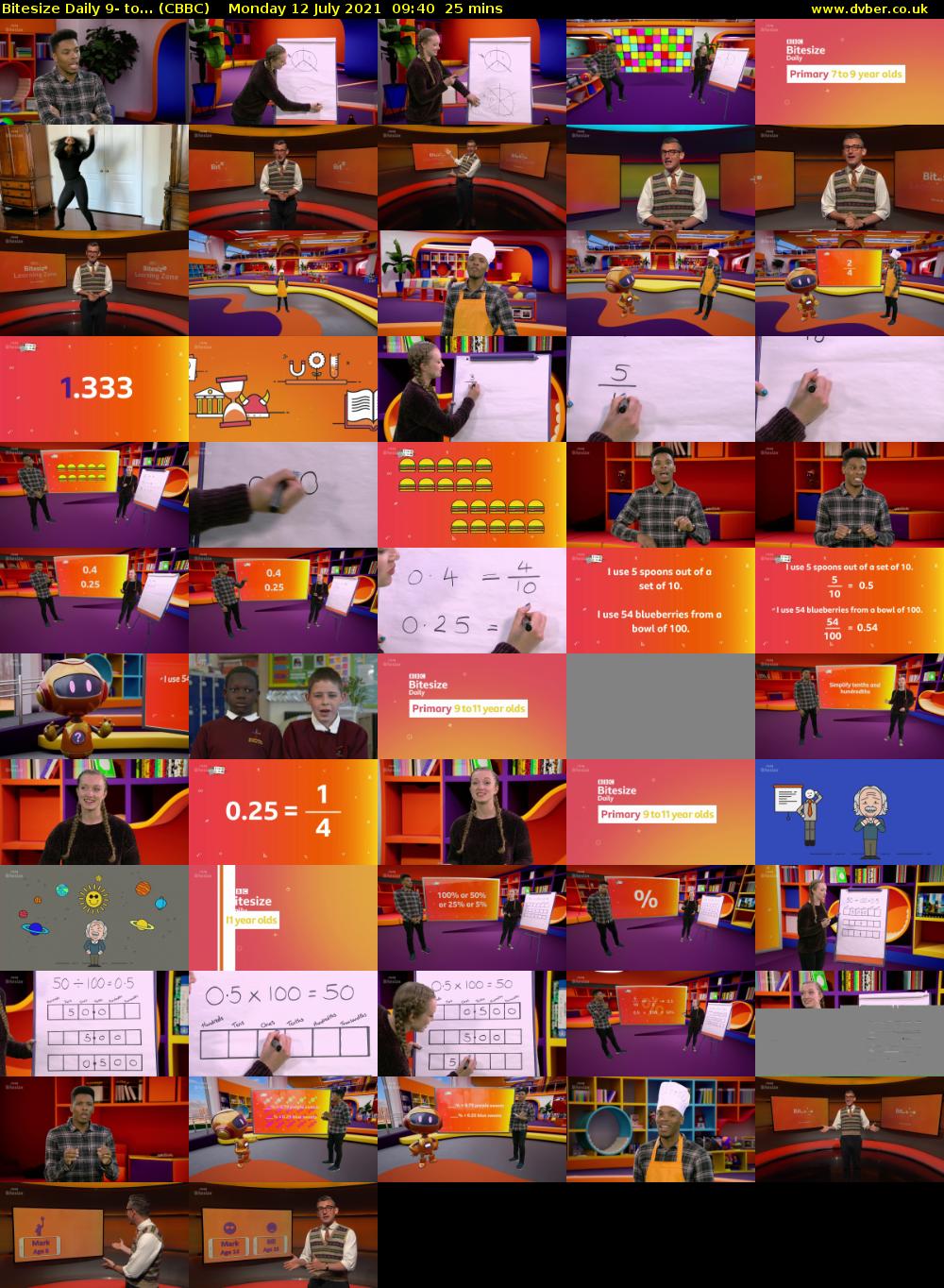 Bitesize Daily 9- to... (CBBC) Monday 12 July 2021 09:40 - 10:05