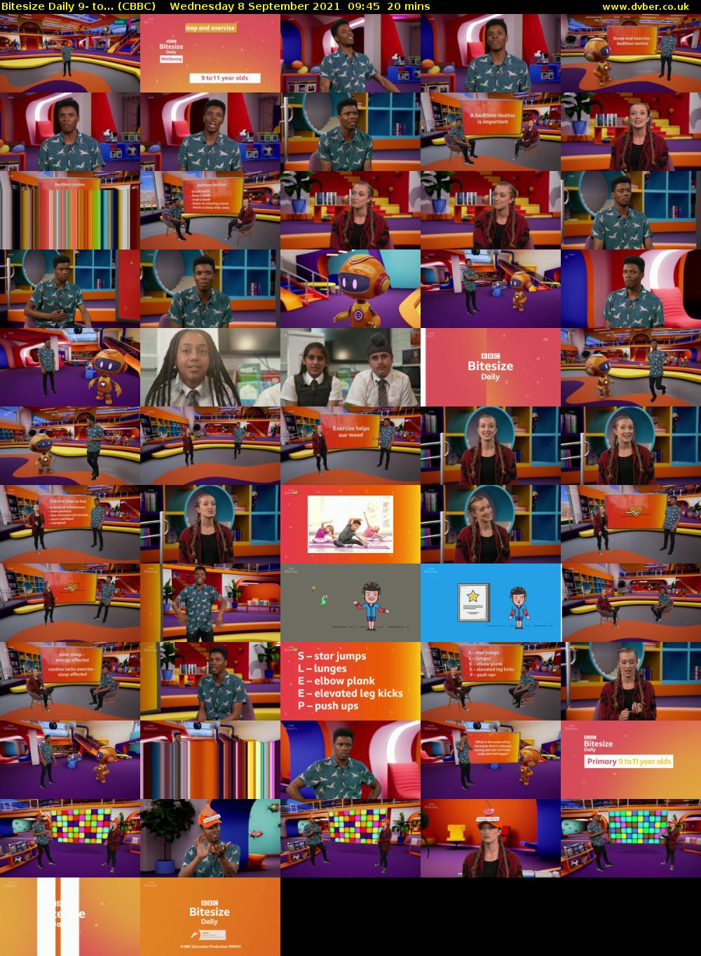 Bitesize Daily 9- to... (CBBC) Wednesday 8 September 2021 09:45 - 10:05